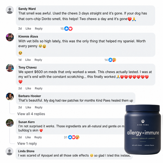 Dog parents' comments — Kind Paws Allergy + Immune Chews (60 soft chews)